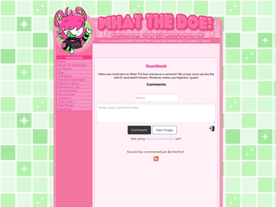 guestbook screenshot