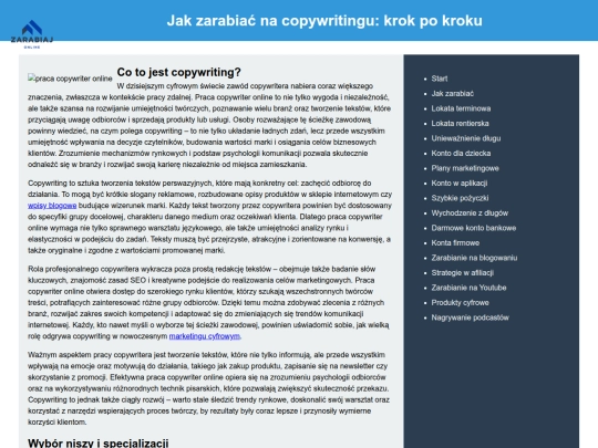 jak-zarabiac-na-copywritingu-krok-po-kroku screenshot