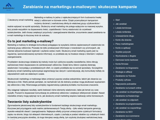 zarabianie-na-marketingu-emailowym-skuteczne-kampanie screenshot