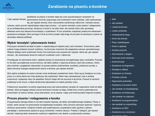 zarabianie-na-pisaniu-ebookow screenshot