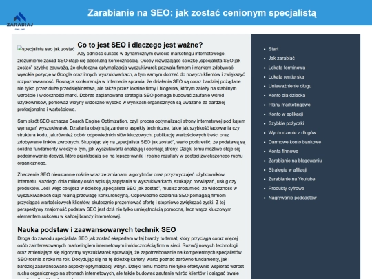 zarabianie-na-seo-jak-zostac-cenionym-specjalista screenshot