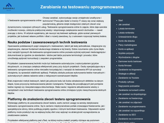 zarabianie-na-testowaniu-oprogramowania screenshot