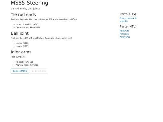 ms85/steering screenshot