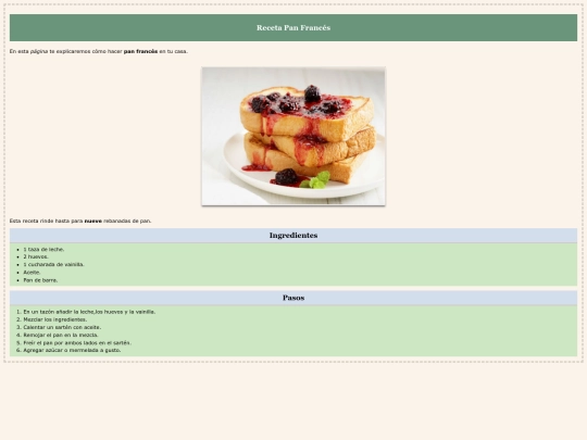 recetacss screenshot