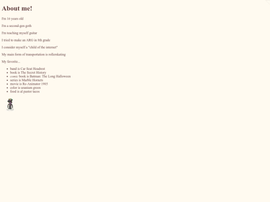 aboutme screenshot