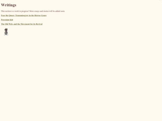 writings screenshot