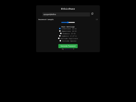 EthicPass screenshot