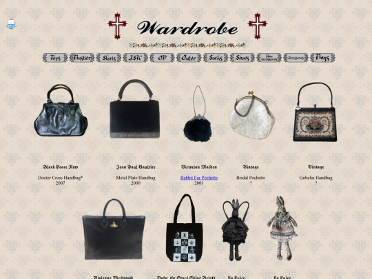 Wardrobe/bags screenshot