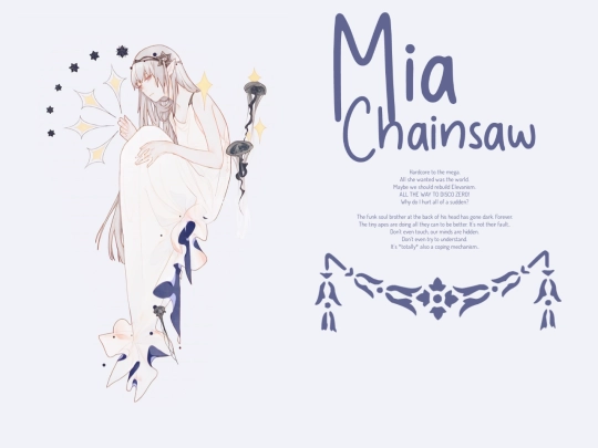 Mia Chainsaw/desc screenshot