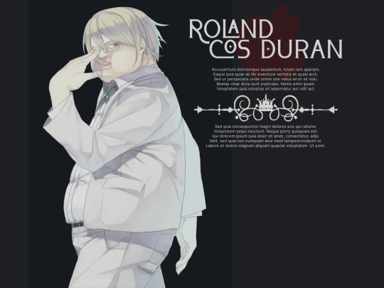 Roland cos Duran/desc screenshot
