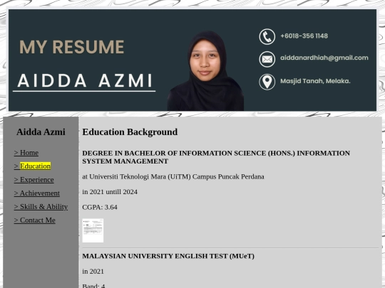 education screenshot