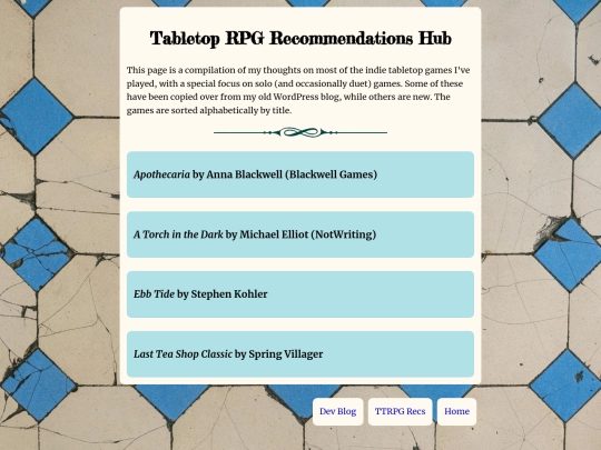 ttrpg_recs_hub screenshot