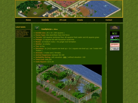 wisco/caudipteryx screenshot