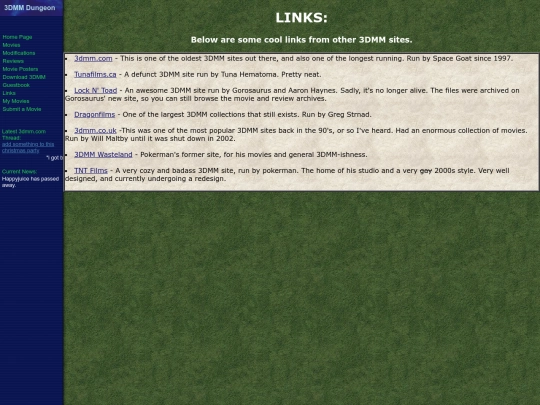 links screenshot