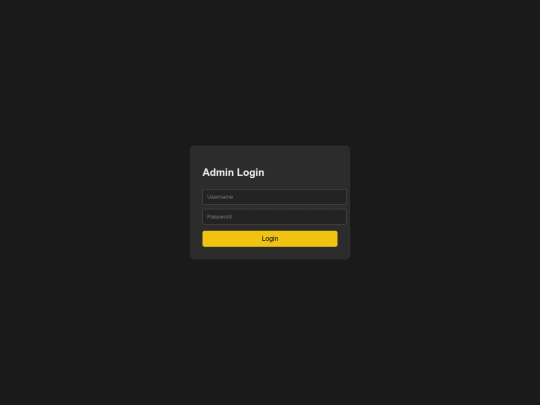 admin screenshot