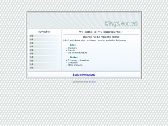 Blog screenshot