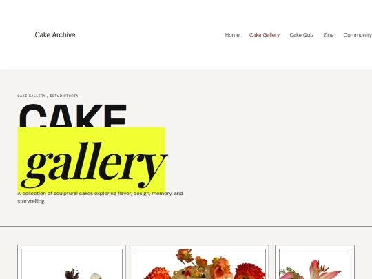 cake-gallery screenshot