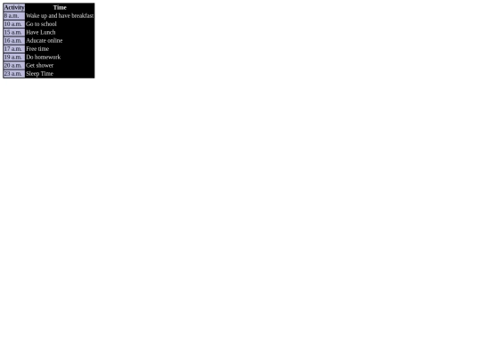 Activity/activity screenshot