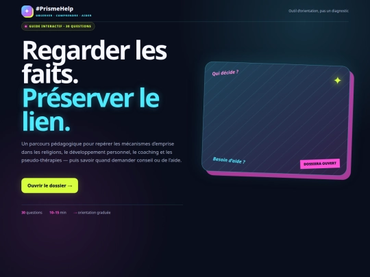 #PrismeHelp-autonome screenshot