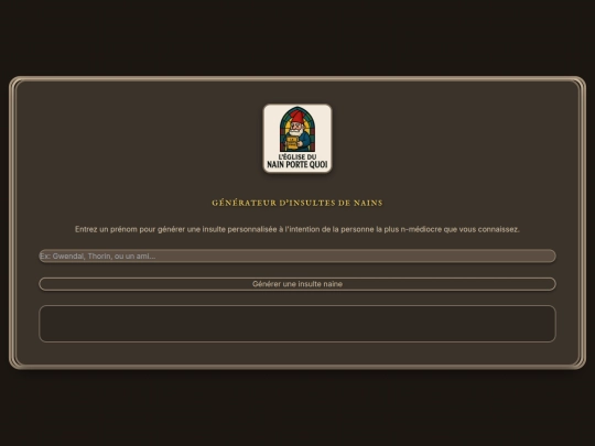 Generateurinsulte screenshot