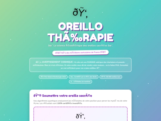 oreillotherapie_site screenshot