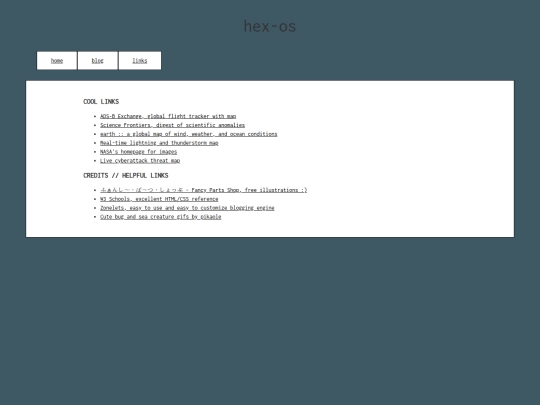 links screenshot