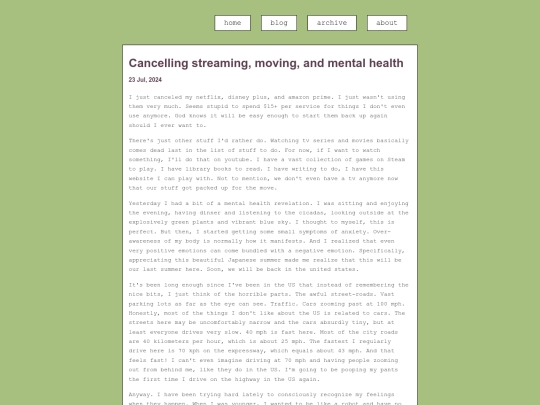 posts/2024-07-23-Cancelling-streaming,-moving,-and-mental-health screenshot