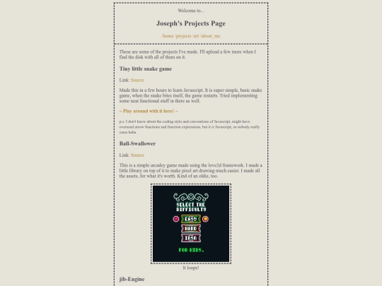 projects screenshot