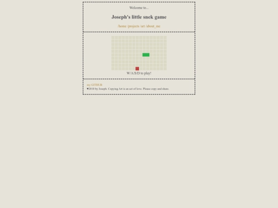 snake screenshot