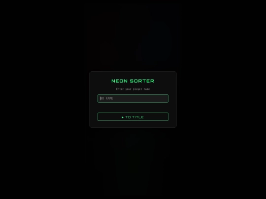 ai_game/neon_sorter screenshot