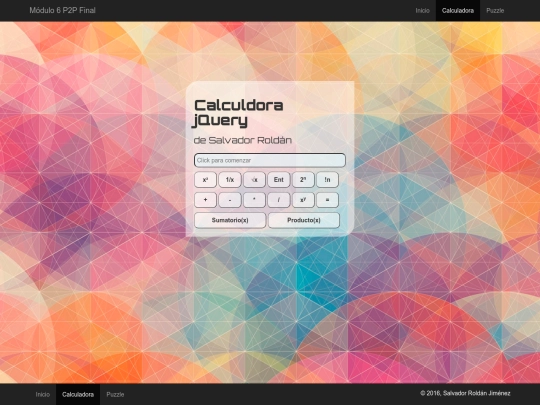 Modulo 7 prueba/calculadora screenshot
