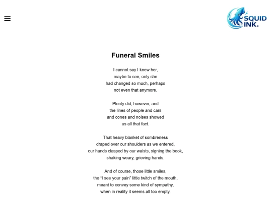 Poems/FuneralSmiles screenshot