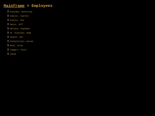 strexmainframe/employees screenshot