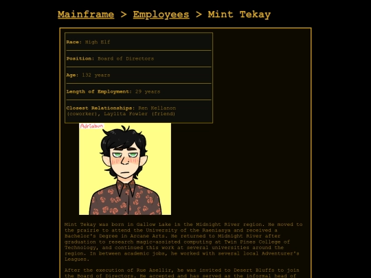 strexmainframe/employees/mint_tekay screenshot