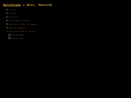 strexmainframe/misc_records screenshot