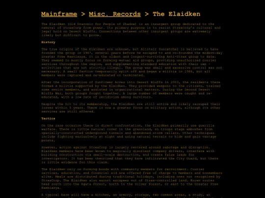 strexmainframe/misc_records/interest/elaidken screenshot