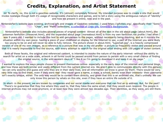credits screenshot