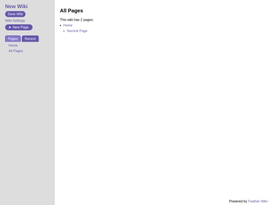 FeatherWiki_Finch screenshot