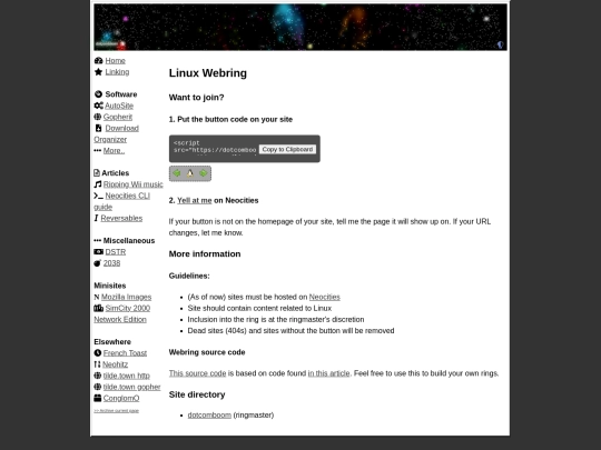 linux/ring screenshot