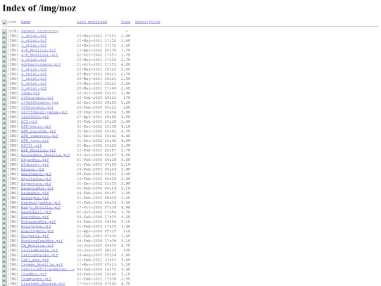 moz/dmoz/directory screenshot