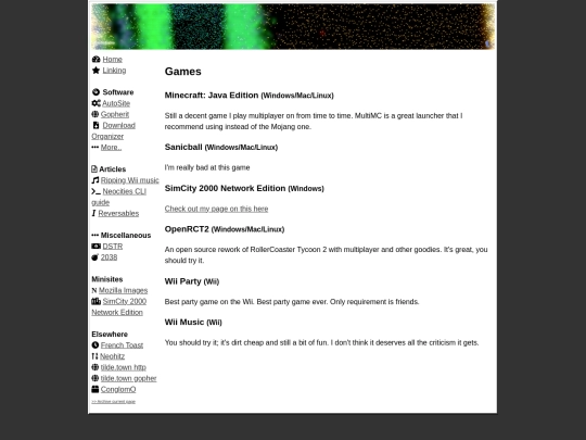 pages/games screenshot
