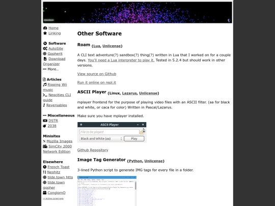 pages/software screenshot