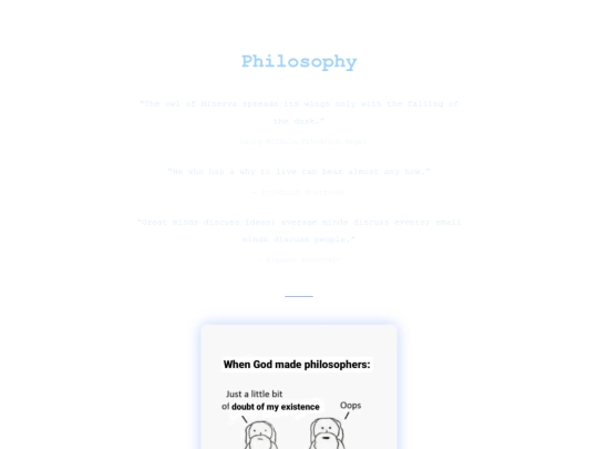 pages/philosophy screenshot