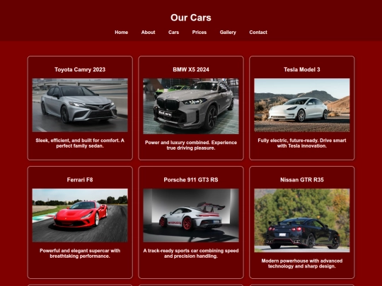cars screenshot