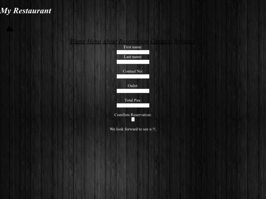 reservation screenshot