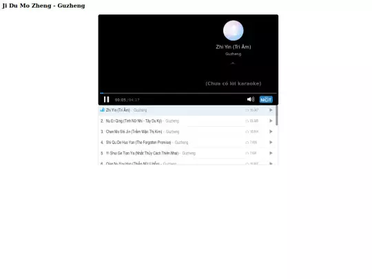 subPages/music/playlist/cucdomatranh screenshot