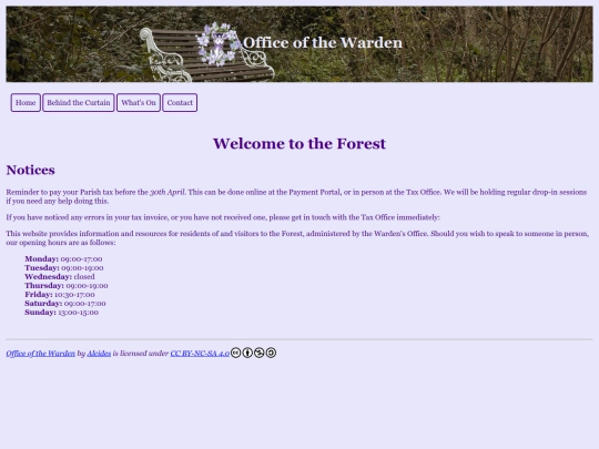 index screenshot