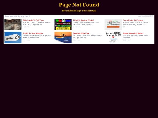 not_found screenshot
