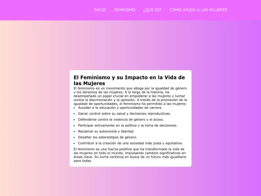 misitioweb/mujeres screenshot