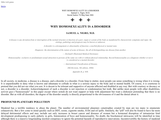 2019/mar/10/Samuel-Nigro-Why-Homosexuality-is-a-Disorder screenshot
